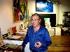 Kelly Lee displayed paintings, photograph and a book he co published with Eric Rudd.