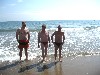 The Hungarian artists at the Narbonne Beach.