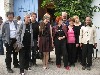 The group posed during the vernissage.
