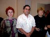 The Mayor with Astrid and Dorothea welcomed the artists to his village.