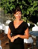 The charming British hostess of the Paraza cafe.
