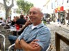 Werner relaxing during one of our excursions to local villages.