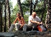 Our hosts Dirk van der Elst and Mireille Schellaert during an excursion to Minerve.