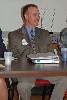 Mike Boland listened intently to the other answers.