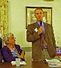 Mike Boland was the first speaker to stand so he could be seen. Gailanne Cariddi wonders why she didn&rsquo;t think of that first.
