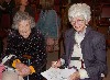 Long time North Adams residents Edna Rudnick and Georgette Mancuso listened intently to what each candidate had to say about the future.