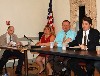 (L to R) Moderator Glen Drohan, Lisa Blackmer, Brian Flagg, Keith Bona.