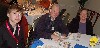 (L to R) BFA&rsquo;s Caleb Hiliadis shared a table with WFF&rsquo;s Bob and Marge Ware.
