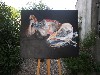 A figurative painting by Mathe.