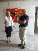 The sponsors Christine and Werner Endriss visiting the gallery.