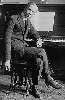 Serge Prokovief at work. His "Romeo and Juliet" suites were performed on Thurday.