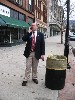 For now Alcombright is conducting business on the streets of North Adams but on January 4 he will occupy the corner office.