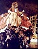 Mother Ginger always has a children�s surprise waiting under her skirts during the second act of The Nutcracker. Photo by Maurine Sutter