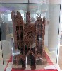 Chocolate model of cathedral in sweet shop