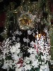 Snowflakes decorate the lounge.