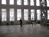 The artist walking about.
