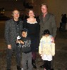 Inigo and his son with curator, Markonish, and MoCA director, Thompson with his daughter Isabelle.