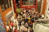 The audience for Beauty and the Beast mingle in the lobby after the show, as children get to meet the costumed characters
