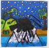 One of the less radical paintings by Caroll Dunham.