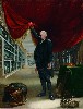 The entrepreneurial Charles Wilson Peale, scion to a family of artists, shown lifting the curtain of his own museum.Courtesy of the Pennsylvania Academy of the Fine Arts, gift of Mrs. Sarah Harrison.