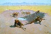 Frederick Remington&rsquo;s "Fight for the Watering Hole," 1903, from the Museum of Fine Arts Houston (The Hogg Brothers Collection. Gift of Miss Ima Hogg) romanticizes the American Genocide.