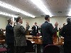 Councilors taking their oath of office.