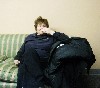Packer in the Green Room following a rehearsal.