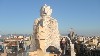 View of La Sagrada Familia from Roof of Gaudi�s Apartment Building, Casa Mila, Photo by M. Favermann, All Rights Reserved