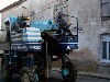 Harvest machinery has replaced grape pickers.