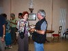 Astrid and Jean M. getting acquainted in German - Photo: Delverdie camera.