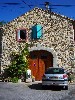 An old stone house.