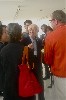 Architect Fumhiko Maki explaining details of new Media Building at March 5, 2010 Ribbon Cutting