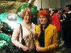 Lees Ruoff, left, fabricated many of Piene�s inflatables shown here with Astrid Hiemer.