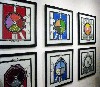 A grid of Laffoley&rsquo;s graphic images.