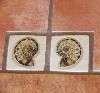 A detail of accent tiles.