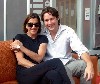 The young director Justin Waldman with Wendie Malick.