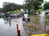 Luggage in transit to the boat