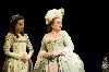 The eager virgin Cecile (Lydia Barnett-Mulligan) and her mother Madame de Volanges (Jennie Burkhard Jadow).
