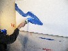 Starting a new painting.