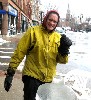Dan Field working on an ice maiden.