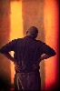 In the studio Rothko spent much of his time studying the work.
