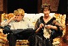 Seduction and intrigue blossom as a handsome con man (Mr. Sloane played by Jack Cutmore-Scott) ensnares his delusional landlady Kath (Sandra Shipley). All photos by Kippy Goldfarb/Carolle Photography