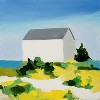 A simplistic landscape by Maureen Gallace.