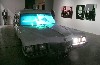 The limousine by The Bruce High Quality Foundation evokes Joseph Beuys. On the wall work by Lorraine O&rsquo;Grady.