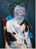 Woman with Mink and Veil.
