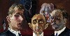 Group Portrait: Gunther Franke, Paul Ferdinand Schmidt, and

Karl Nierendorf, 1923

Oil on canvas, mounted on wood

40 x 74 cm (15 3/4 x 29 1/8 in.)

Nationalgalerie, Staatliche Museen zu Berlin, Berlin, Germany

 2010 Artists Rights Society (ARS), New York/VG

Bild-Kunst, Bonn