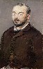 Chabrier did not have a mean bone in his body.  Here he is painted by his neighbor, Edouard Manet.  