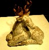 A ceramic deer by Brianna Groves.