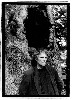 Michael Karoli of Can, contemplating his mortality in Grammercy Park, NY, 2001.