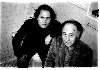 Gerard with Jonas Mekas in the Men's Room at the Carpenter Center/Harvard University, 1991.
(c) Gerard Malanga Collection.